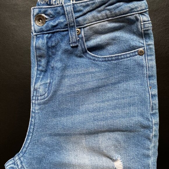 HT Denim: Indigo Destructed Mom Jeans (Size: 0) NWOT - Picture 5 of 12